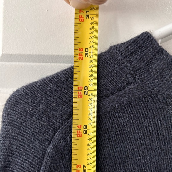 Banana Republic Cashmere Angora Infused Luxury Blend Sweater Sz L Elbow Patches - Picture 7 of 8